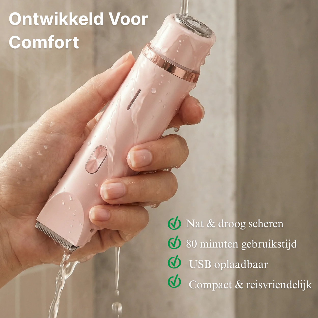 Elektrisch 2-in-1 Lady Shaver